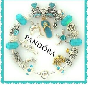 Pandora bangle with beach charms